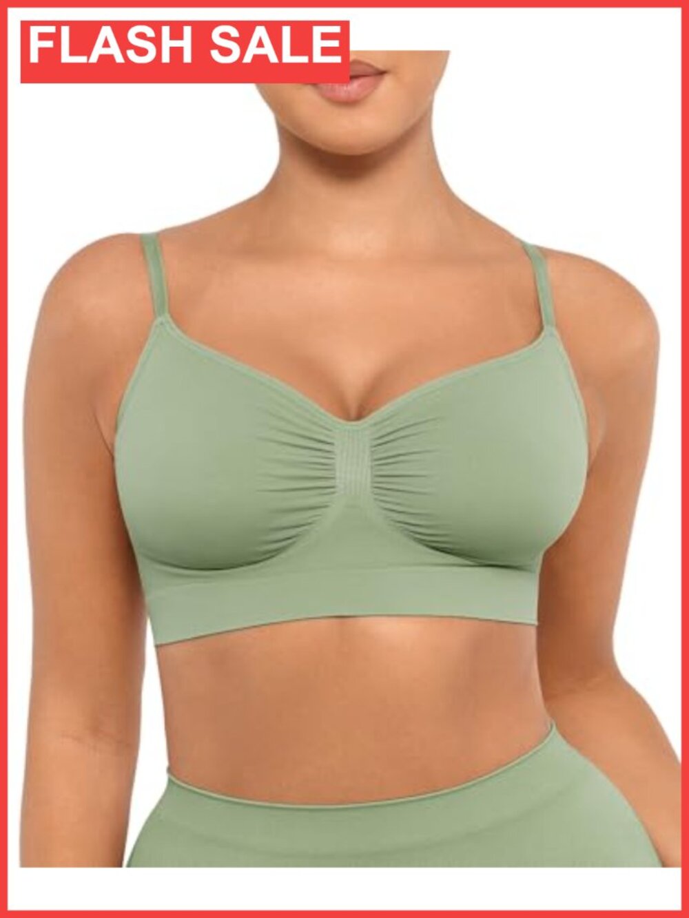 Seamless Support Bralette No Underwire Everyday T-Shirt Bra